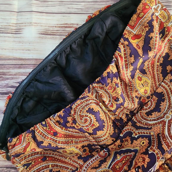 The Limited Boho Maxi Dress Hippie Paisley Festival 70s Flowy Tiered Floral Sz 0 - Picture 9 of 13